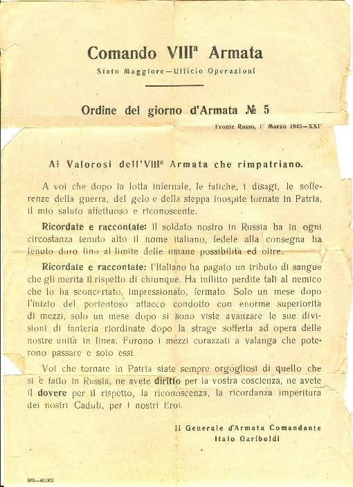 ordine del giorno